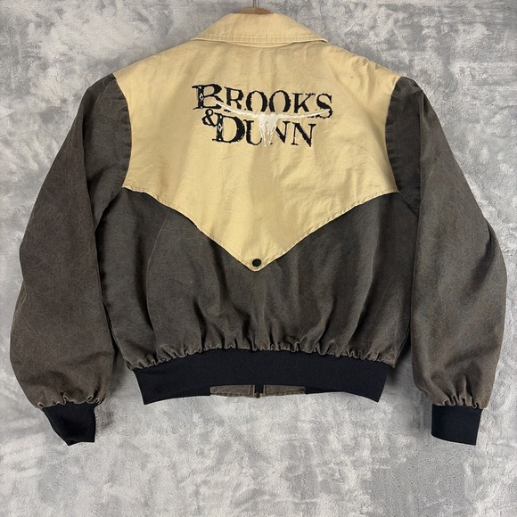 JCK Other - Vintage Brooks & Dunn Rodeo Western Jacket Zip Up Coat 1990's RARE! Size Large